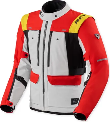 Immagine prodotto di Giacca da moto in tessuto impermeabile Revit Offtrack 3 H2O, rosso/bianco, S