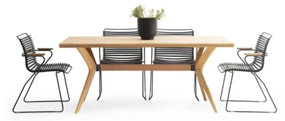 Produktbild von Essgruppe Essecke Esszimmer Esstisch Stühle Set 5tlg Braun Holz Modern