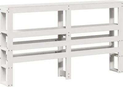 Immagine prodotto di vidaXL Testiera con ripiani bianca 120 cm in legno di pino massiccio