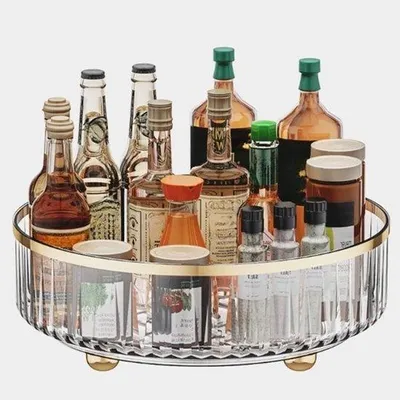 Produktbild von Drehbarer Kräuterständer transparent runde Speichertafel