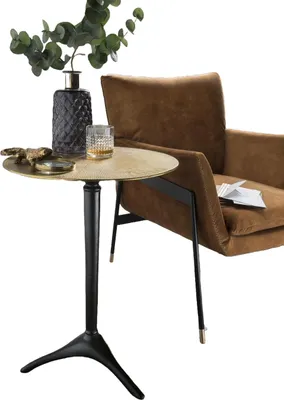 Produktbild von Beistelltisch 48 x 63 cm Aluminium antik-gold