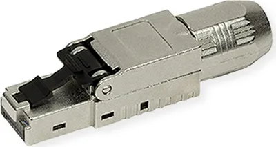 Image de ROLINE Connecteur RJ45 cat. 6a blindé, pour fil / câble, montage sans outil, argent (21.17.0325)