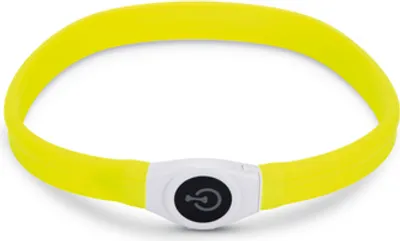Produktbild von Beeztees Safety Gear Glowy - Hundehalsband - gelb - 65x2,5 cm