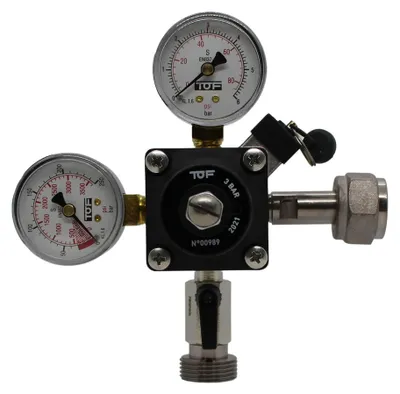 Image de Reducteur de pression, régulateur de pression, détendeur - CO2 pour Tireuse a biere, 1-ligne, 3bar