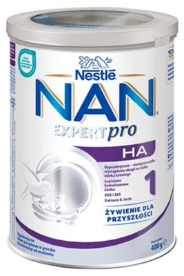 Zdjęcie produktu dla Nestle NAN OPTIPRO H.A. 1, 400 g, Puder, 1 szt., Formuła hipoalergiczna