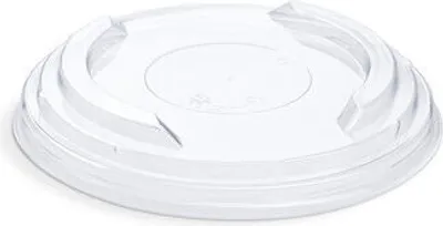 Produktbild von 100x Deckel transparent Ø150mm aus rPET für Salatschalen Feinkostschalen