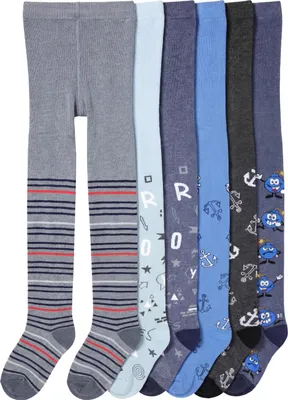 Produktbild von TupTam Baby Jungen Strickstrumpfhose 6er Pack, Farbe: Farbenmix 5, Größe: 116-122