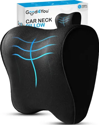 Produktbild von Good4You Nackenkissen für Autositz – Nackenstütze Auto – Memory Foam Kopfstütze – Autositzkissen