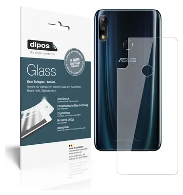 Produktbild von 2x Schutzfolie für Asus ZenFone Max Pro (M2) Rückseite - Anti-Shock 9H Folie