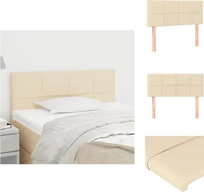 Immagine prodotto di vidaXL Testiera crema 100x5x78/88 cm in tessuto - Testate e piedi