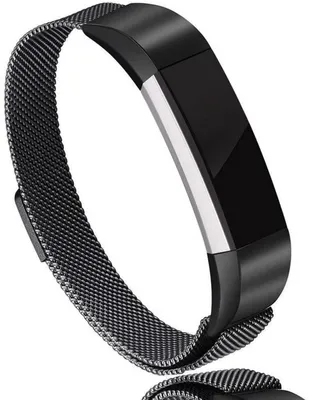 Produktbild von Schwarzes Armband passend für Fitbit Alta / Alta HR – Small – Milanese-Armband – Metall – CHPN