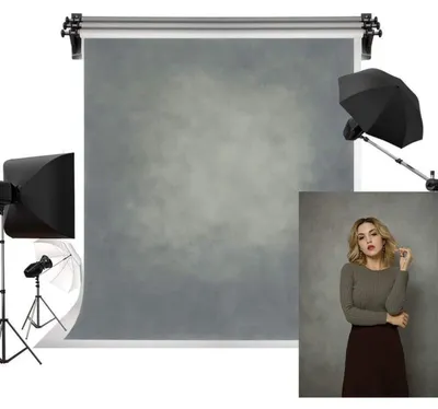 Obrázok produktu pre Pozadie pre fotografické štúdiá, sivé, 3x3 metre, mikrovlákno, vintage, abstraktný dizajn, vhodné pre fotobox a svadby