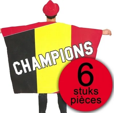 Zdjęcie produktu dla 6 sztuk Przylądek Flagi Belgii Mistrzów 150x110cm