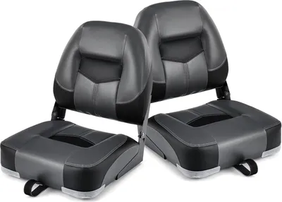 Obrázek produktu pro KOMFOTTEU 2-dílná sedačka do člunu, příslušenství do člunu se sklopným opěradlem, PVC a PP Ergonomická sedačka do člunu, nosnost do 110 kg, 50x52x42 cm