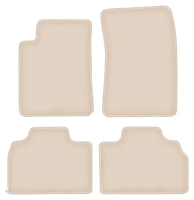 Produktbild von DURBAN Beige Velours-Fußmatten-Set für SsangYong Kyron SUV (2005-2014)