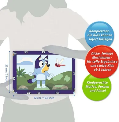 Produktbild von Ravensburger CreArt - Malen nach Zahlen 23984 - Bluey - Kinder 5 - 7 Jahre