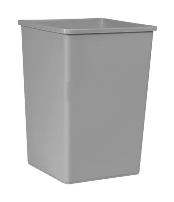 Produktbild von Rubbermaid Untouchable 3958, 132,5 l, Quadratisch, Lineares Polyethylen mit niedriger Dichte (LLDPE), Grau, 495 mm, 495 mm