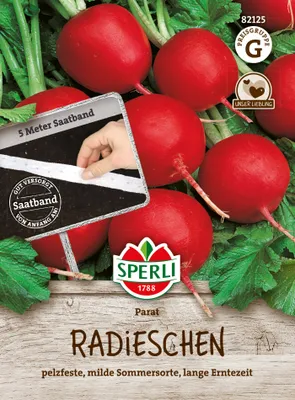 Produktbild von SPERLI Radies Saatband Parat Raphanus sativus 5 lfd. Meter