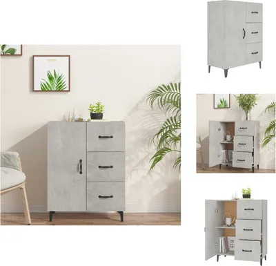 Produktbild von vidaXL Sideboard Betongrau 69,5x34x90 cm Holzwerkstoff -  Sideboards