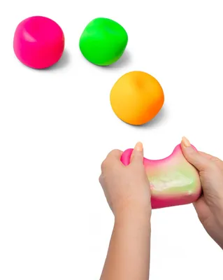 Produktbild von Scrunchems Anti-Stressball – dehnbar, farbenfroh -