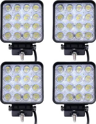 Produktbild von Greenmigo 4X 48W LED Arbeitsscheinwerfer Offroad Scheinwerfer Traktor Bagger SUV 12V 24V