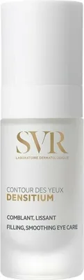 A product shot of an eye cream bottle.