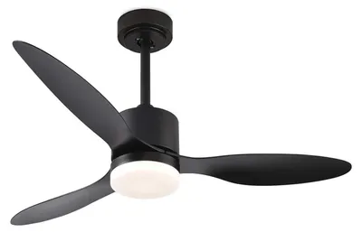Zdjęcie produktu dla Wentylator sufitowy, energooszczędny, z pilotem zdalnego sterowania, czarny-a, 52 cale (132 cm)-b