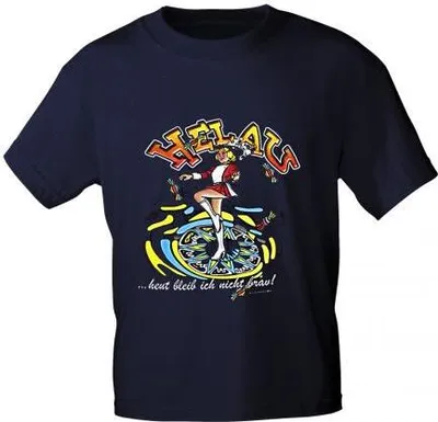 Produktbild von T-SHIRT uni mit Aufdruck - Helau - 09529 - Gr. S-2XL Größe - M