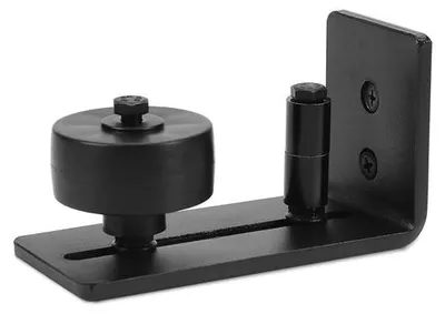 Image de Rail pour porte coulissante, noir, lisse, silencieux, facile à installer