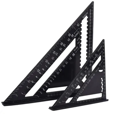 Image de Omgoods - Mètre d'angle en aluminium pour ingénieurs et menuisiers