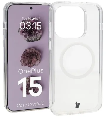 Produktbild von Handyhülle mit Magnetring für OnePlus 15, Bizon Case CrystalO, Transparent
