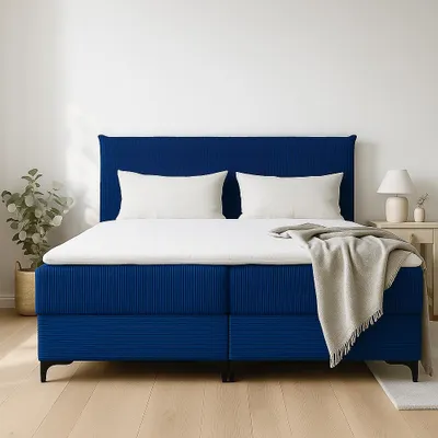 Zdjęcie produktu dla Łóżko kontynentalne OSLO – elegancja, wygoda i nowoczesna forma - materiał Berlin/Soro/Manila - 140x200cm