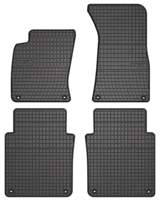 Productafbeelding van Rubberen automatten voor Audi A8 D3 2002-2009 – 4-delig, zwart, op maat – Wielganizator SolidPRO