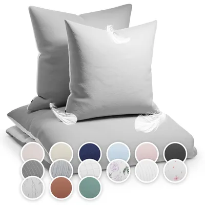 Obrázok produktu pre Sleepwise 200x200 cm posteľná bielizeň, posteľná bielizeň z mikrovlákna testovaná na škodlivé látky, mäkká zimná a letná obliečka na prikrývku, antistatická a priedušná, nekrčivé, 1 obliečka na prikrývku a 1 obliečka na vankúš