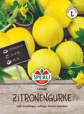 Produktbild von SPERLI Zitronengurkensamen Lemon Cucumis sativus 25 Pflanzen