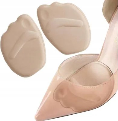 Produktbild von Einlegesohlen - für Stöckelschuhe - für Schuhe mit Absatz - Halbsohlen - Gegen Verrutschen des Fußes - Beige