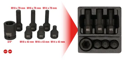 Obrázok produktu pre KS TOOLS 515.1160 - 1,05 kg - Kabel-/Adapterset