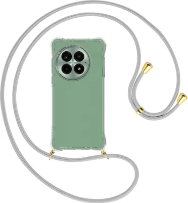 Produktbild von Handykette Backcover-Schutzhülle mit Band (Metall goldfarben) für OnePlus 13 5G/1+13 5G - silbergrau