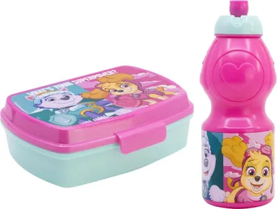 Produktbild von Paw Patrol Skye Liberty Everes 2 tlg Kinder Set Brotdose Trinkflasche 400 ml