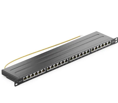 Produktbild von deleyCON MK3545, RJ-45, Cat6a, 22/26, Schwarz, Metall, Rackeinbau