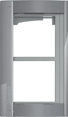 Obrázek produktu pro BTICINO krycí rámeček + držák modulů, 2 moduly, dveřní stanice SFERA, hliník, Allstreet, 1 ks.