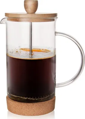 Produktbild von Orion Kaffeebereiter Kaffeepresse Kaffeekanne Teebereiter GLASKANNE mit Siebstempel für die Zubereitung von Kaffee Tee Kräutertee 1l