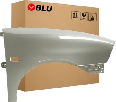 Image de BLU Aile Compatible avec Seat Ibiza Cordoba (6L - III 3. Generation) LS7N Droite Silber Grau Artico | 2002-2008 | Avant | Peint| Prêt à Monter | Acier