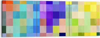 Produktbild von Bild auf Leinwand - Leinwandbild - Abstraktion modern - 150x50cm - Wand Bild - Wanddeko - Leinwanddruck - Bilder - Kunstdruck - Wanddekoration - Leinwand bilder - Wandkunst - CA150x50-4009