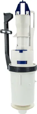 A toilet flush valve assembly.