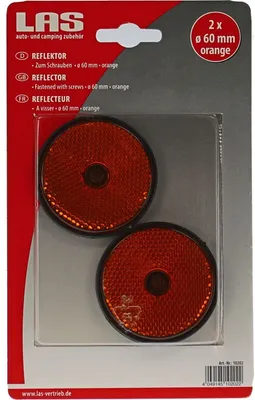 Produktbild von LAS Reflektor rund orange 2 Stück