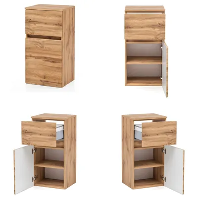 Produktbild von Badmöbel Unterschrank 40 cm LAURIA-03 in Wotaneiche Nb., BxHxT: ca. 40x79x35 cm