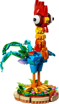Produktbild von LEGO ǀ Disney Vaiana 2: Heihei Spielzeug - Tierfigur zum Spielen & Ausstellen mit drehbarem Kopf, beweglichen Flügeln & Schwanzfedern sowie Ständer – Geschenk für Mädchen ab 9 Jahren – 43272