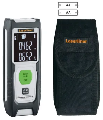 Produktbild von Laserliner LaserRange-Master Gi4, LCD, m, Schwarz, Weiß, Kunststoff, AAA, 1,5 V