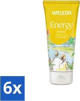 Produktbild von WELEDA - Aromadusche Energie Duschgel - 200 ml - Vorteilspack - 6 Stücke